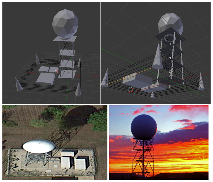 blender created radar site 